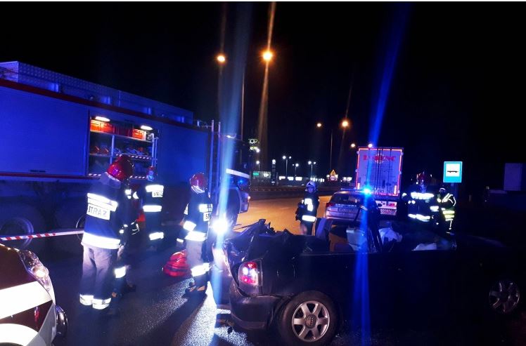 wypadek komorniki - OSP Luboń