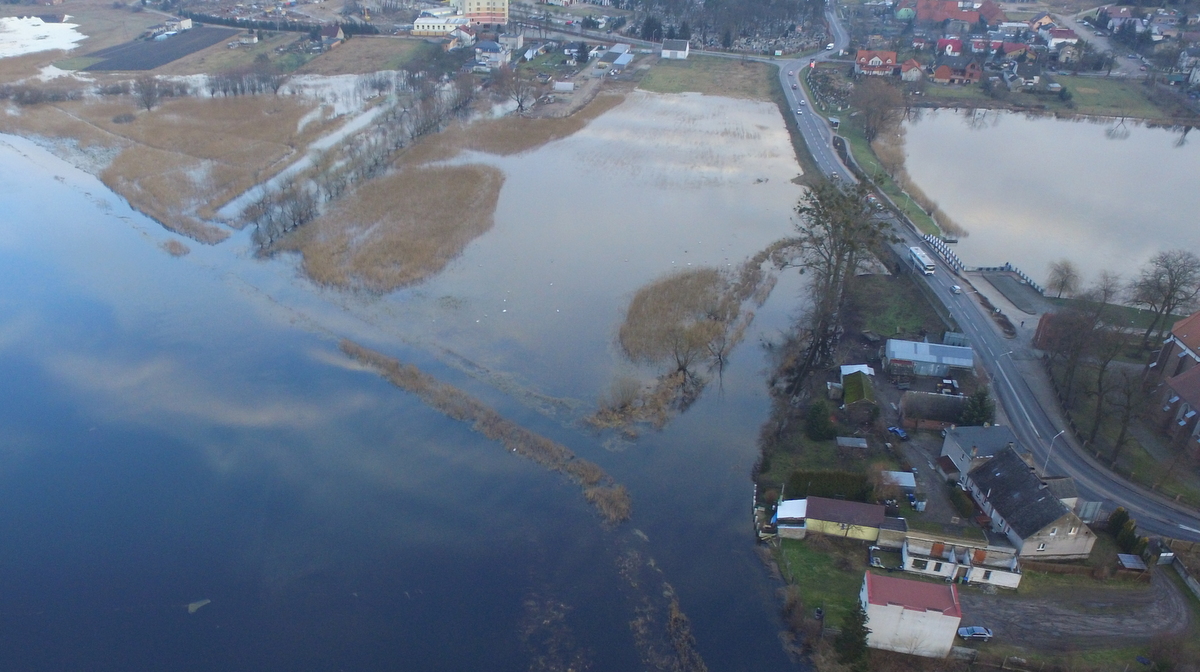 rzeka wylała Rogoźno podtopienia - Dawid Ziółkowski