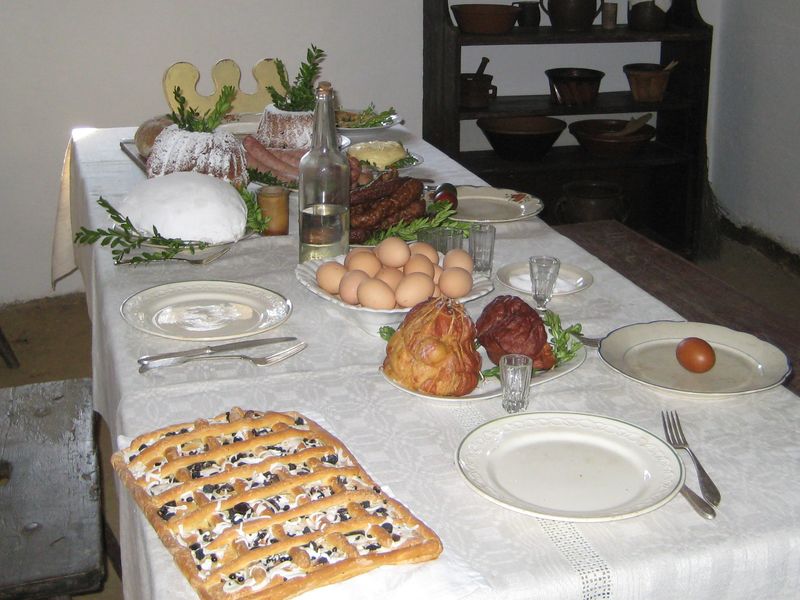 Stół wielkanocny - skansen - Wiesława Pinkowska