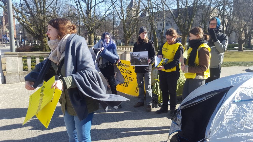 amnesty namioty protest - Michał Jędrkowiak