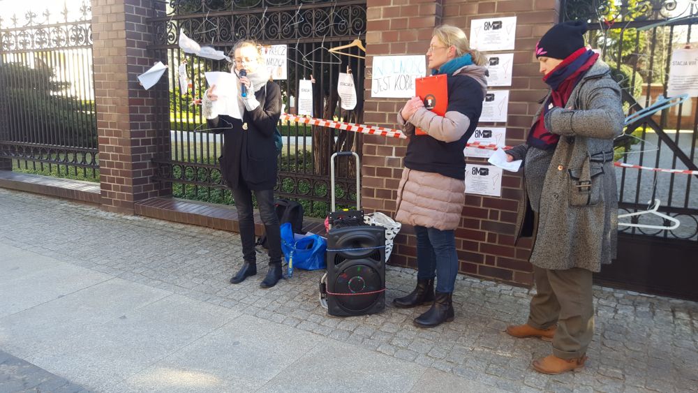 kuria protest - Michał Jędrkowiak