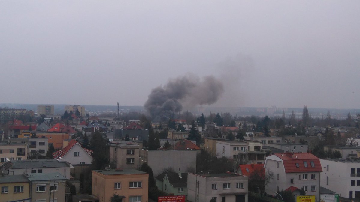 pożar winogrady - AlertPoznan twitter