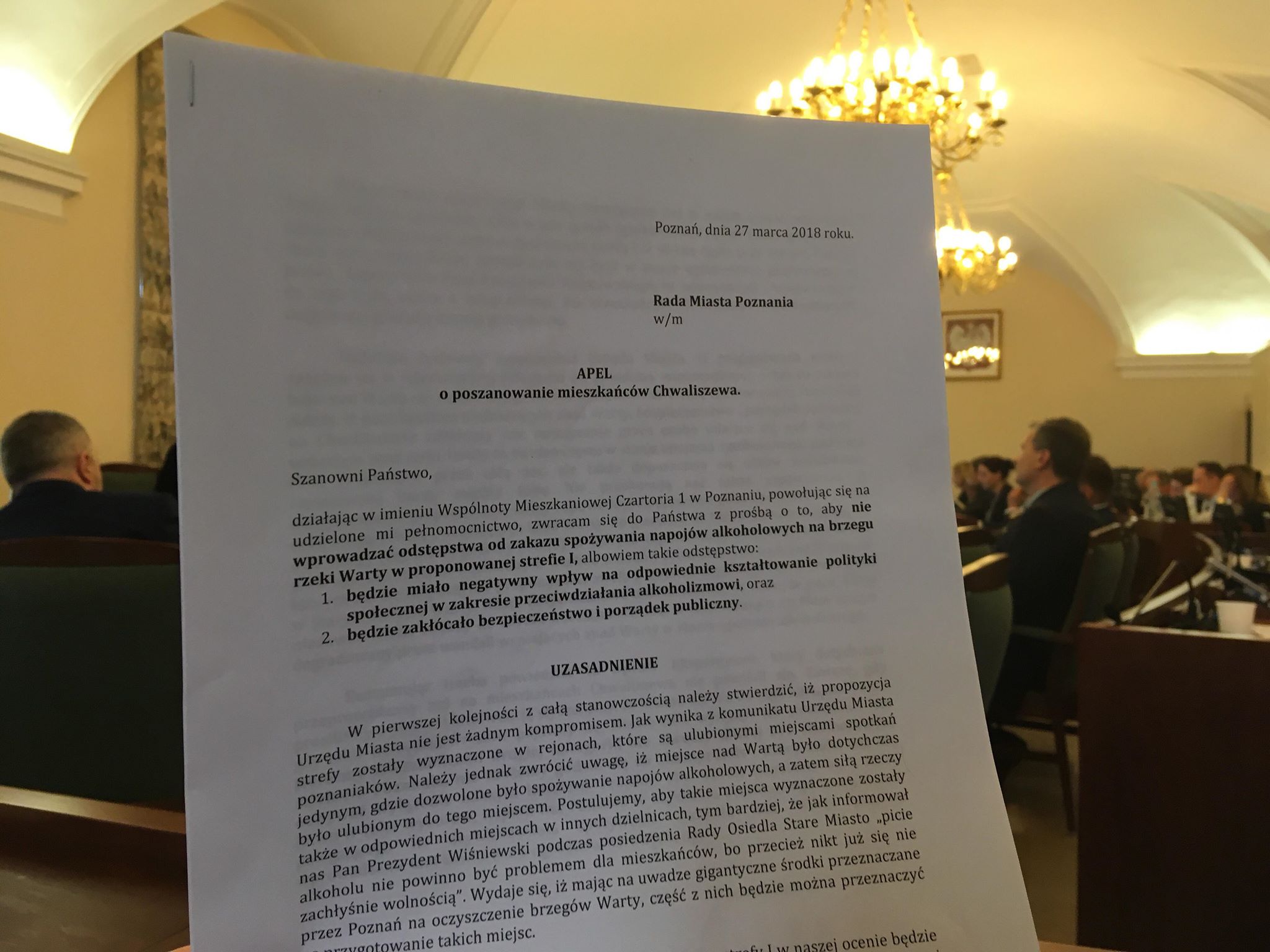 protest nie dla picia alkoholu nad wartą - Adam Michalkiewicz