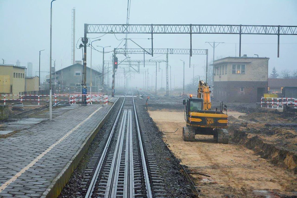 remont kolej E59 Leszno - PKP PLK