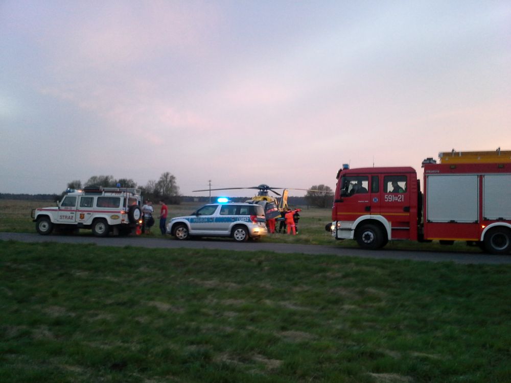 strażacy akcja most - Andrzej Ciborski