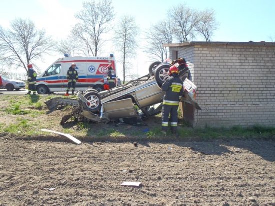 wypadek przystanek - KW PSP Słupca