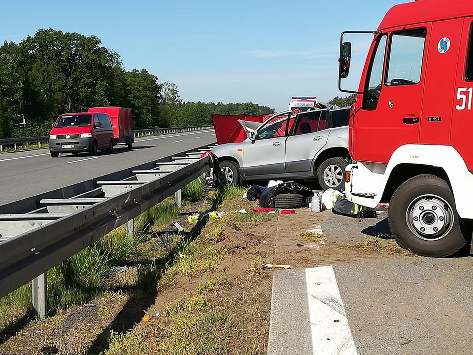 a2 wypadek - OSP KSRG Miedzichowo