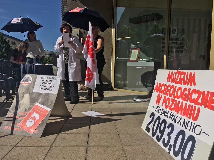 protest muzealników poznań - Adam Michalkiewicz