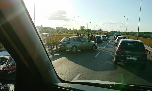 most Lecha kolizja - Dariusz Gucki - Motosygnały /Twitter/