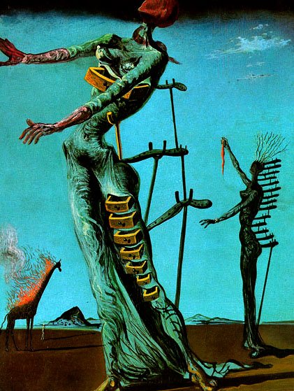 Płonąca żyrafa - salvador-dali.com.pl