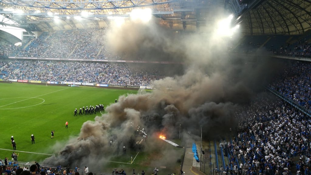 mecz lech legia maj 2018 - Andrzej Borowiak Twitter