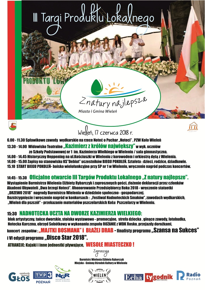 Ostateczna wersja plakatu III Targi Produktu lokalnego 2018 - Materiały prasowe