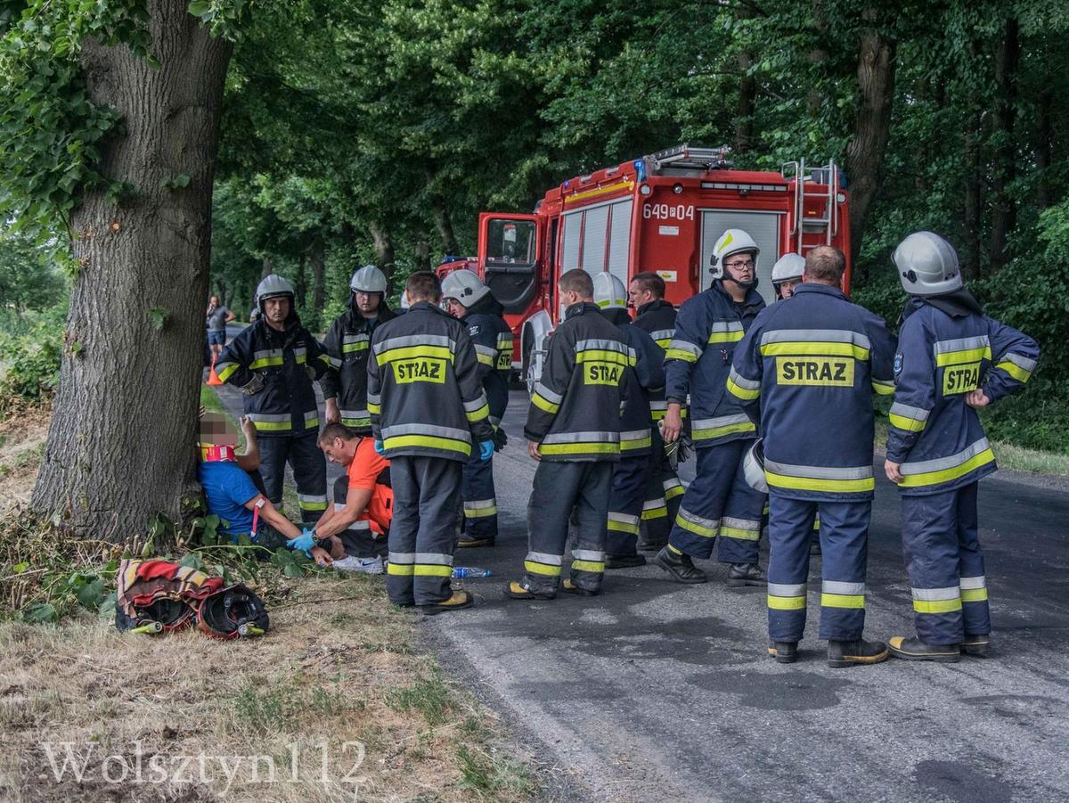 wypadek Chobienice Zbąszyń - wolsztyn112 Facebook