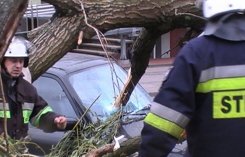 straż pożarna wiatr interwencja