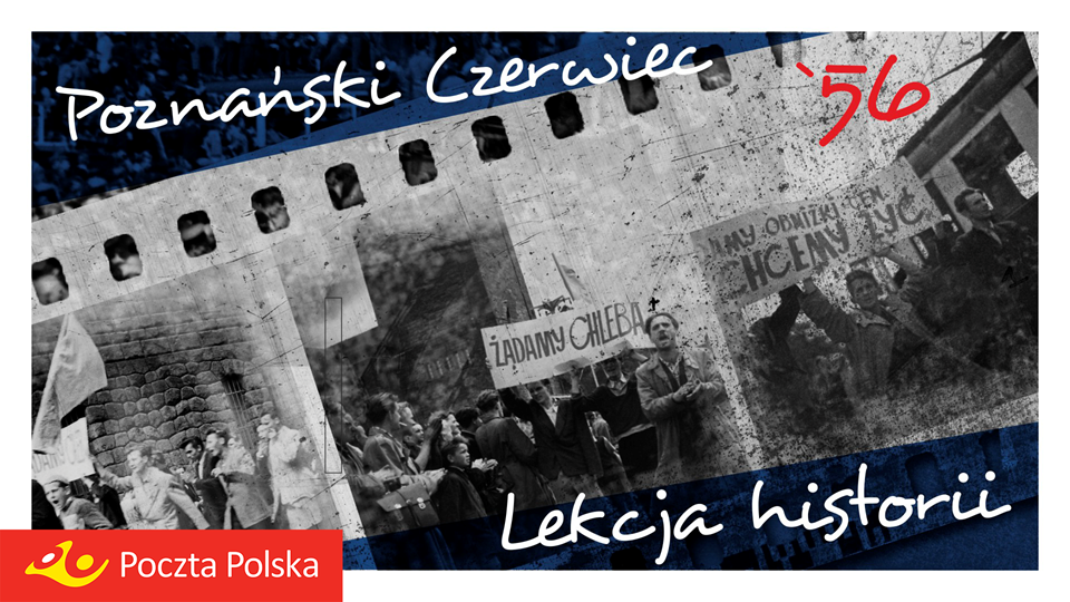 płyta czerwiec 56 logo poczta polska - Radio Poznań