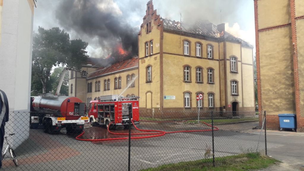 pożar krotoszyn - www.twitter.com/Remizapl