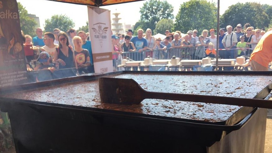 jajecznica rekord piła - Przemysław Stochaj