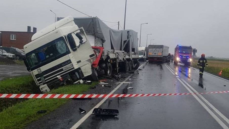 wypadek dk11 Jarocin Pleszew - internauta Sebastian