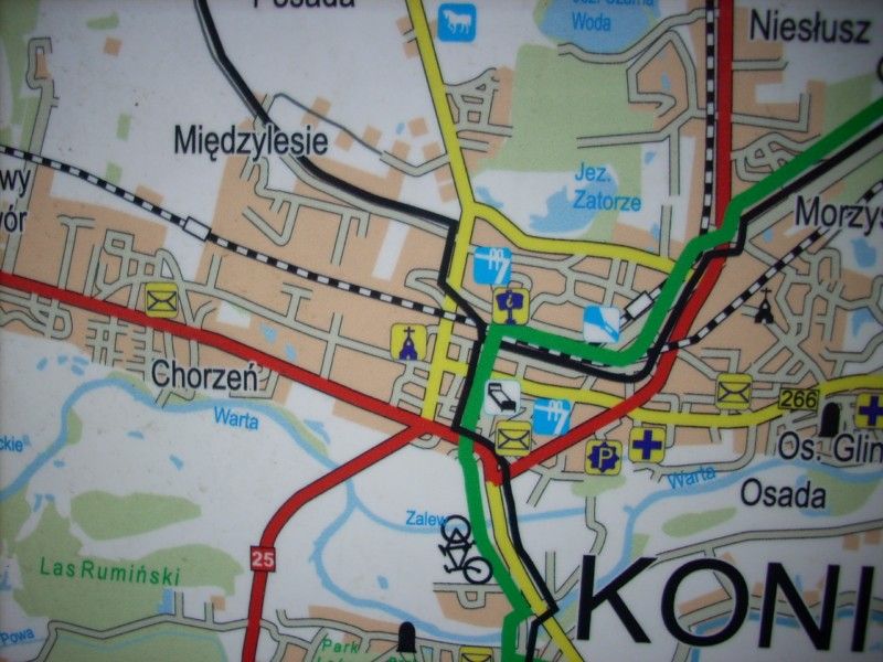 Mapa Szlaku Bursztynowego - Akcja Konin