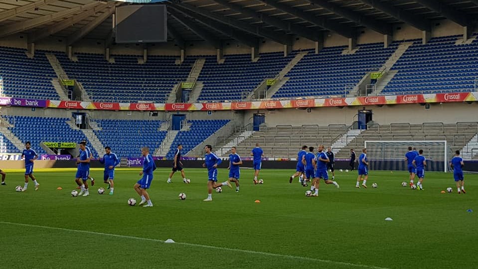 genk konferencja prasowa lech poznań - Grzegorz Hałasik