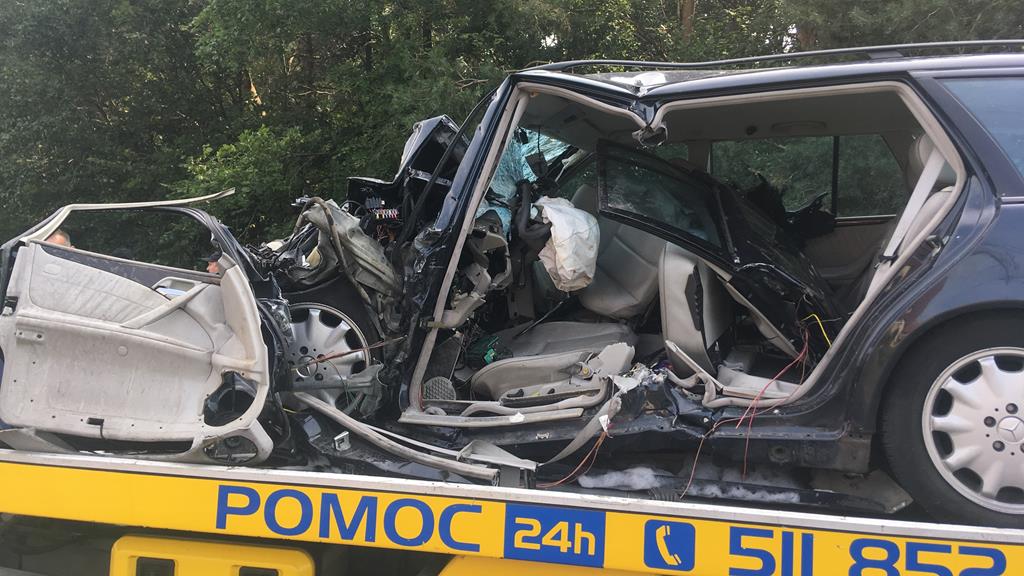 pomoc drogowa wypadek pogląd