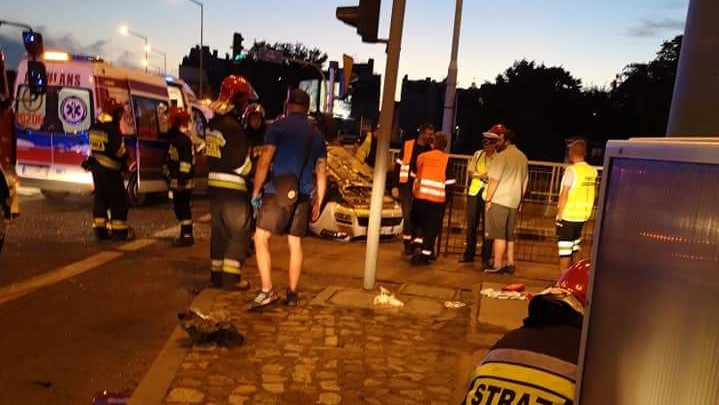 dachowanie śródka - AlertPoznan fot. Rafał Twitter