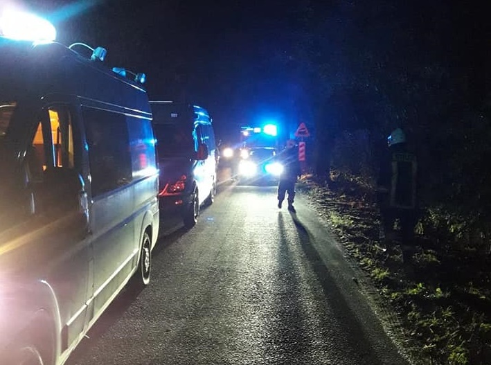 wypadek Trzebaw - OSP Stęszew