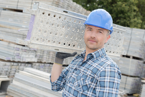 praca robotnik budowa kask inzynier - Fotolia