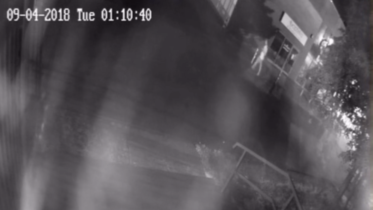 podpalacz z grunwaldu nagranie z monitoringu policja - KMP