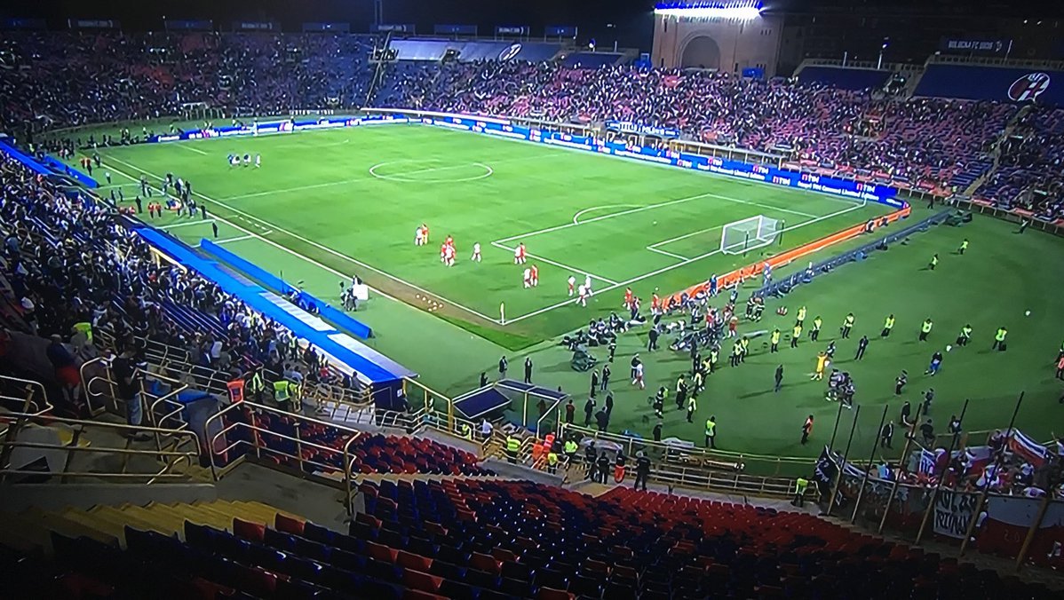 Polska Włochy Stadion w Bolonii - Aleksandra Kalinowska Twitter