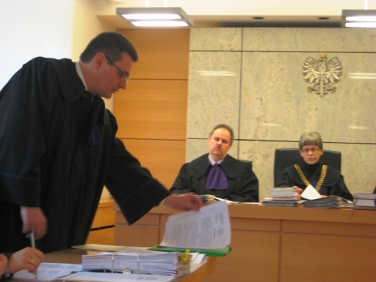 Sąd Okręgowy - proces ws. słupów - Rafał Regulski