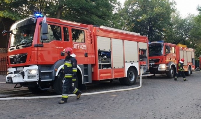 pożar straż pożarna - Wojtek Wardejn