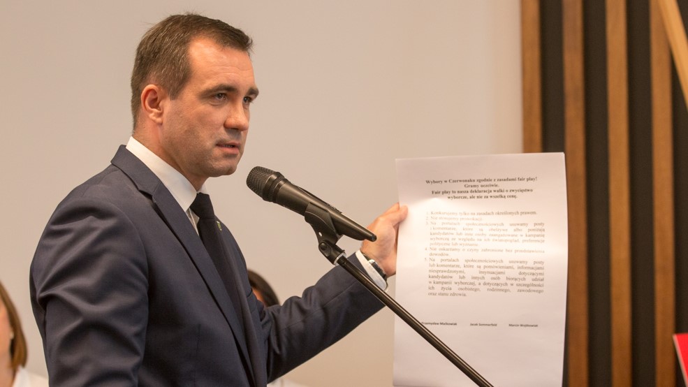 Jacek Sommerfeld wójt czerwonaka kampania wyborcza - Wojtek Wardejn