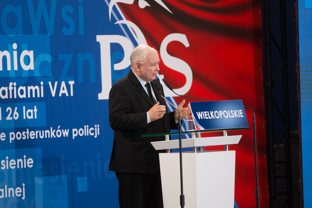 konwencja pis jarosław kaczyński prezes Prawa i Sprawiedliwość - Leon Bielewicz