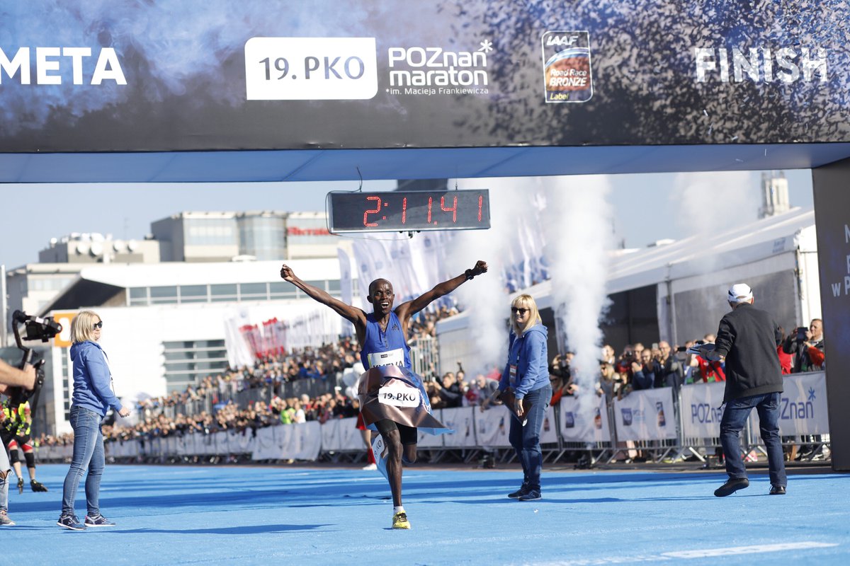 Zwycięzca 19 poznan maraton - Mateusz Szymandera - Poznań Maraton