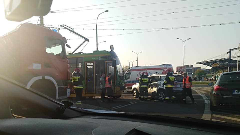 wypadek tramwaj rataje - FB: Ewa Połczyńska