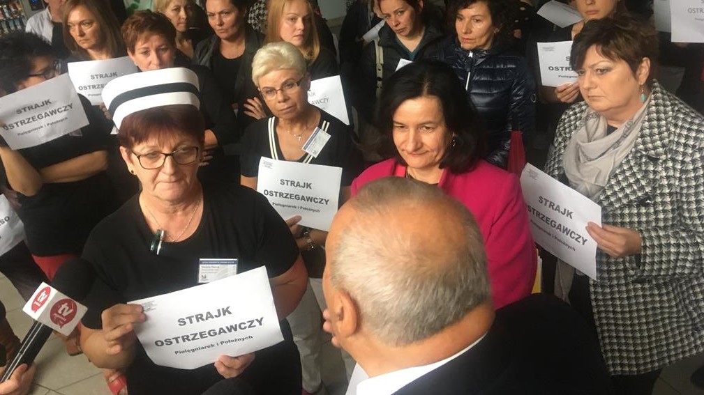protest pielęgniarek jarocin - Rafał Regulski