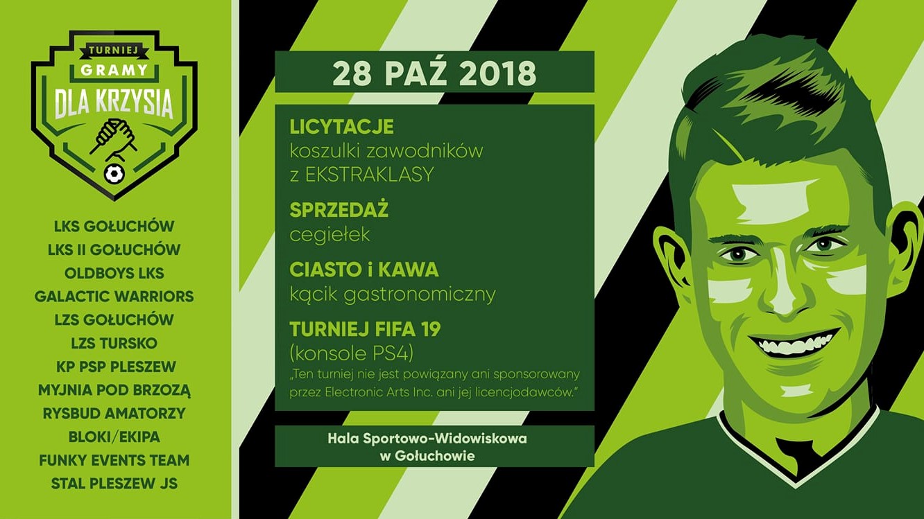 łks gołuchów pomoc krzysztof antoniewicz - FB: Charytatywny turniej futsalu "Gramy Dla Krzysia"