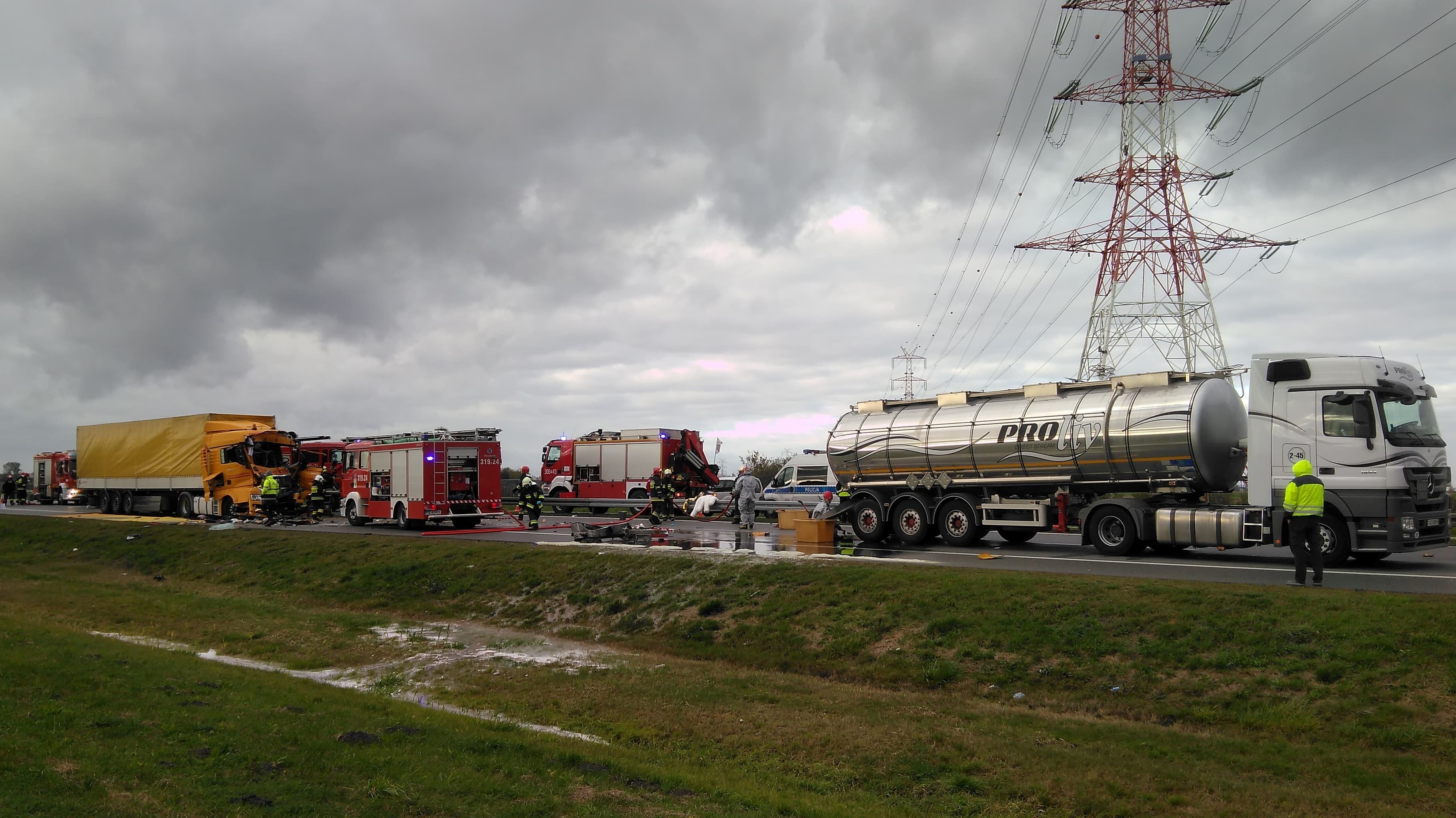 wypadek 157 km kierunek warszawa a2 - Łukasz Jachimowicz