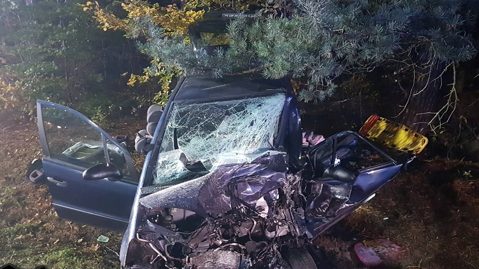 wypadek bukowiec - OSP Opalenica