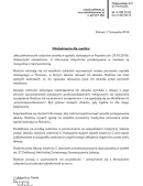 oświadczenie dla mediów 