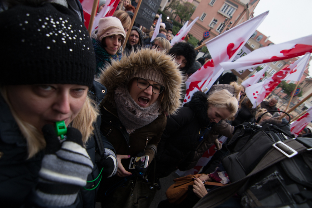 protest mopr poznań - Wojtek Wardejn