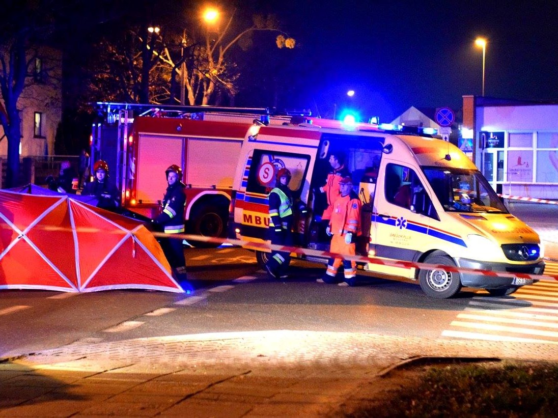 wypadek śmiertelny śrem rowerzysta  - MotoSygnały/Michał Czubak