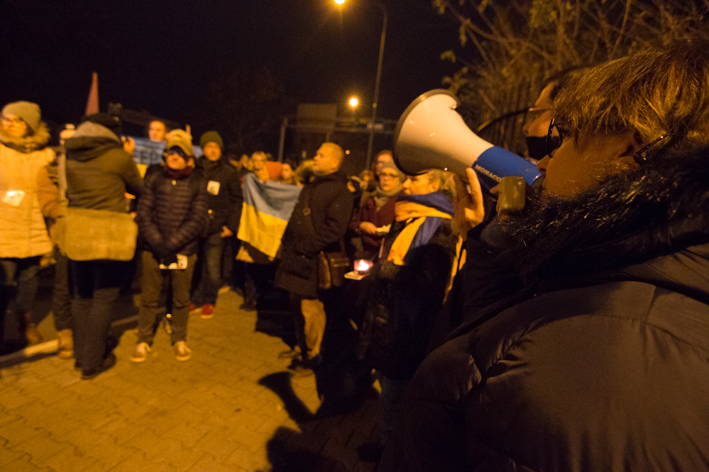 ambasada rosjii protest ukraina - Wojtek Wardejn - Radio Poznań