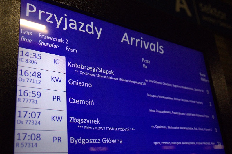 opóźnienia pociągów tablica informacyjna poznań  - Dominika Antczak - Radio Poznań