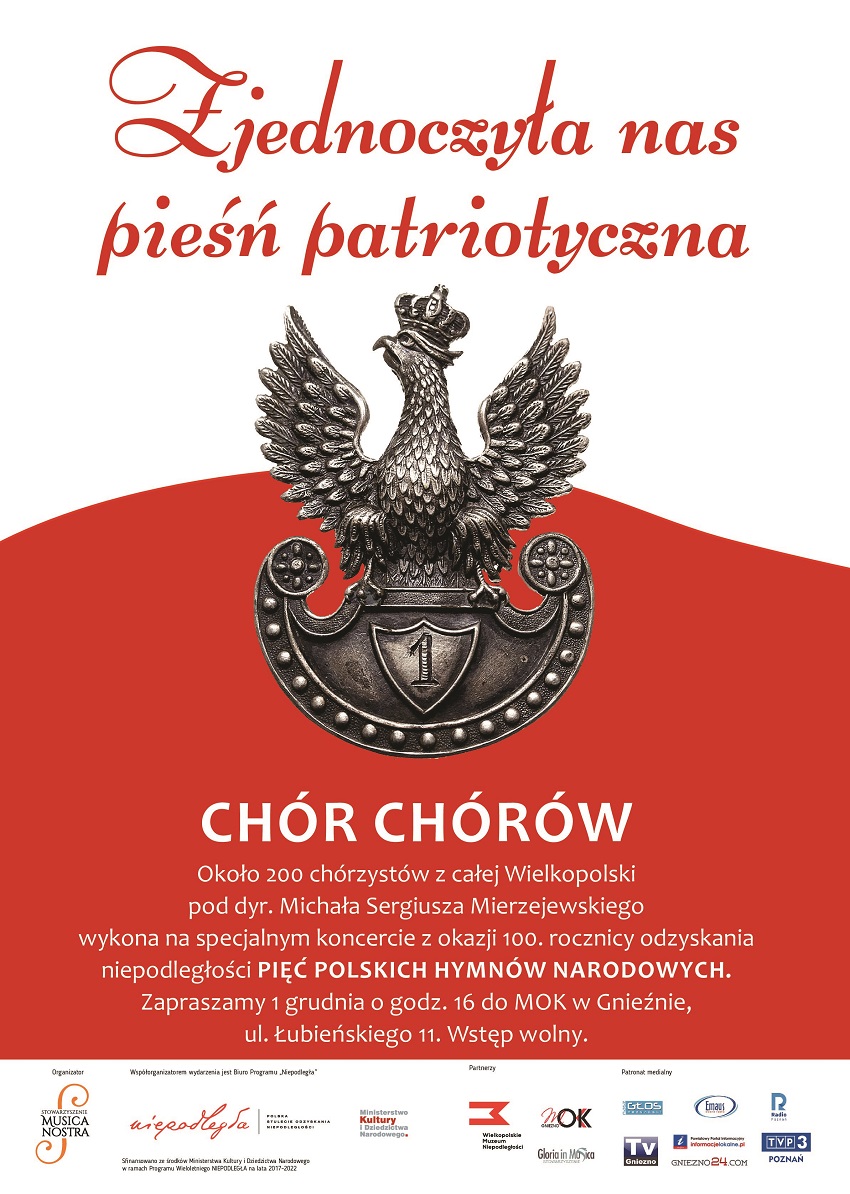 zjednoczyła nas pieśń patriotyczna plakat - Materiały prasowe