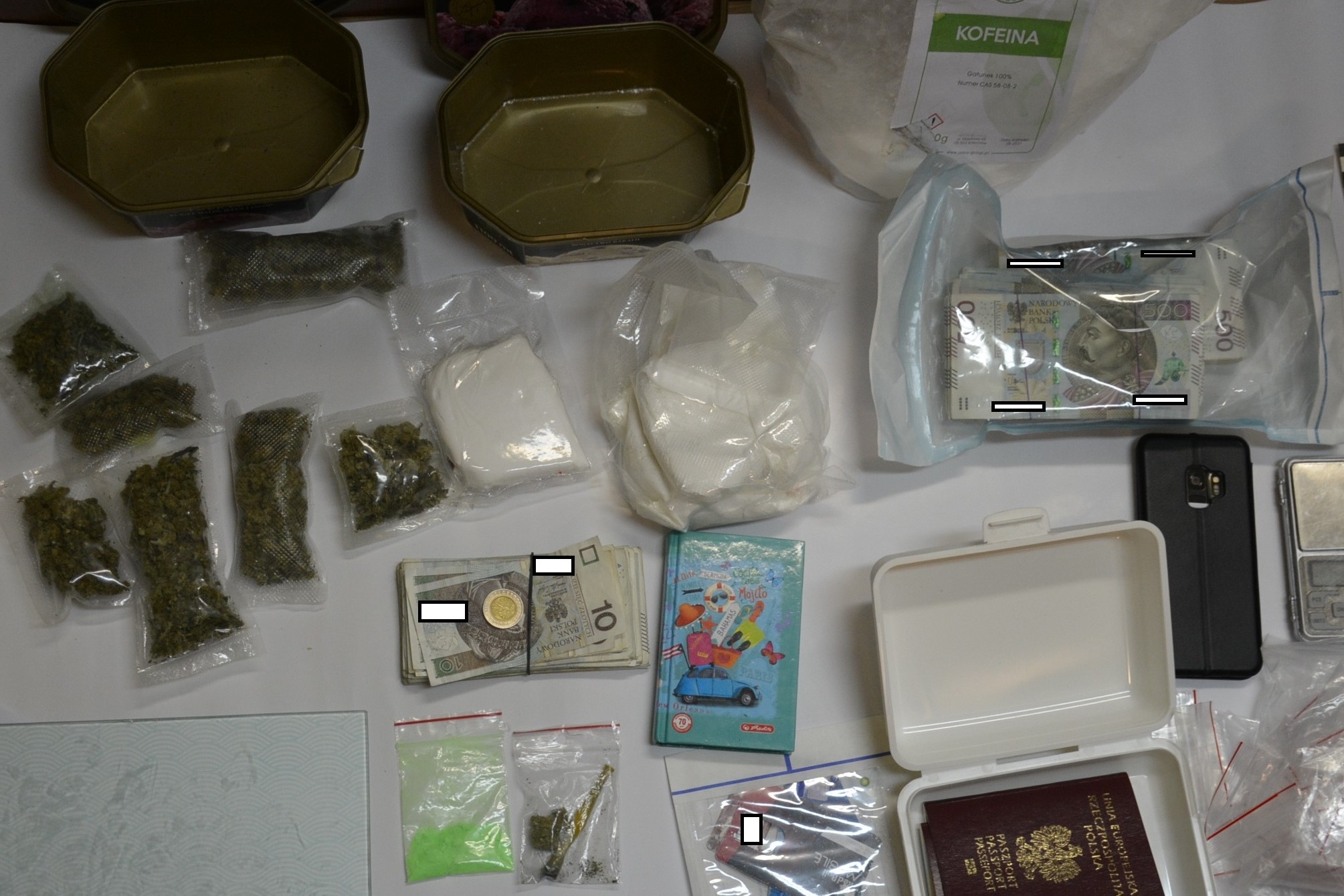 Wielkopolska Policja narkotyki pieniądze dokumenty - Wielkopolska Policja