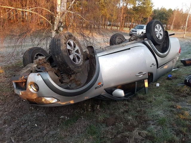 słupca dachowanie gołoledź - PSP Słupca