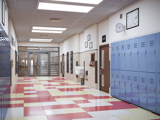 szkoła korytarz - Fotolia