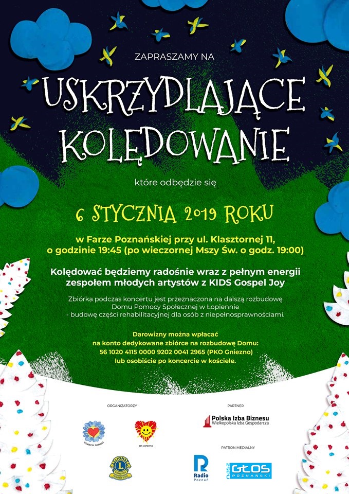 Plakat 6.01 uskrzydlające kolędowanie - Materiały prasowe